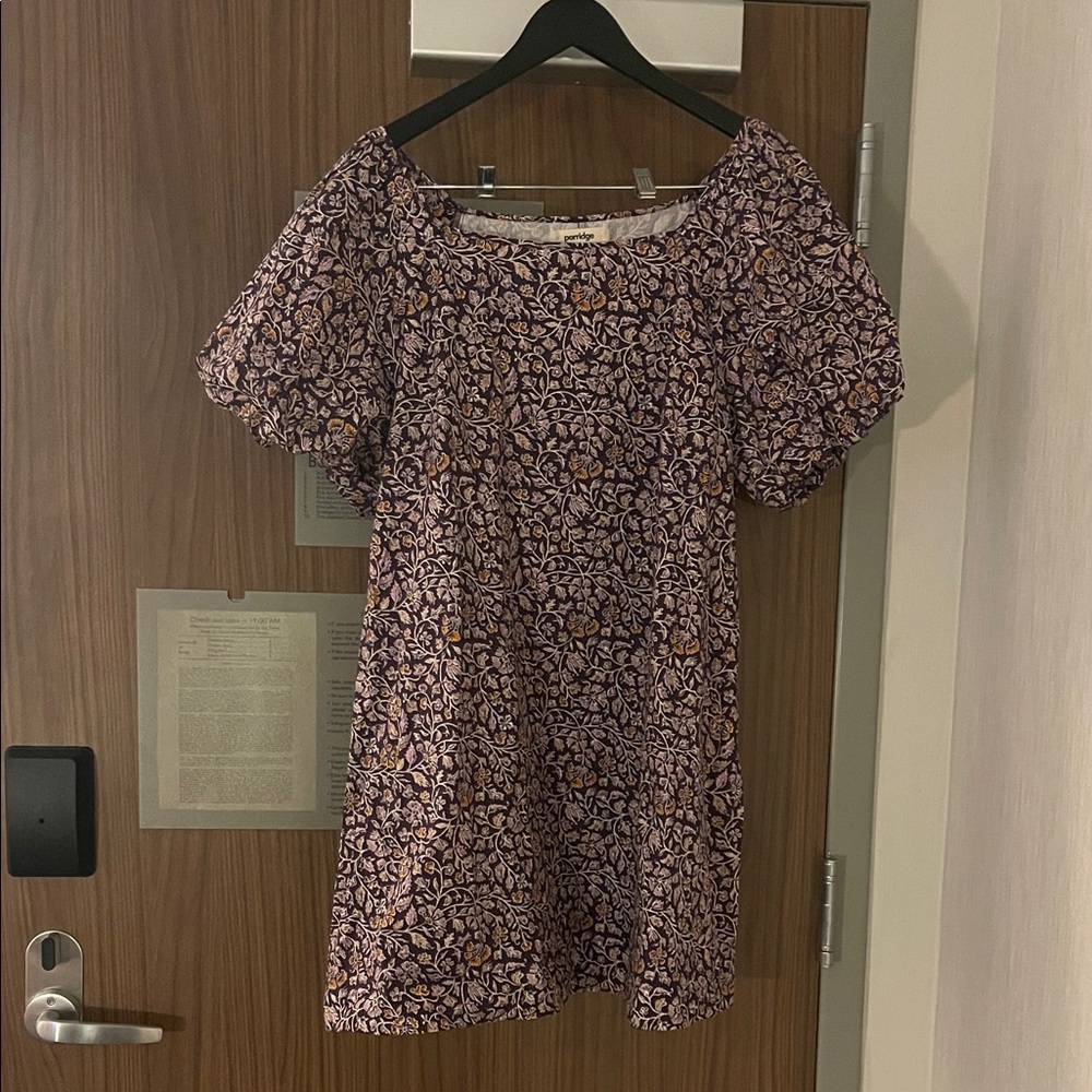 Anthropologie Porridge Floral Puff Sleeve Dress